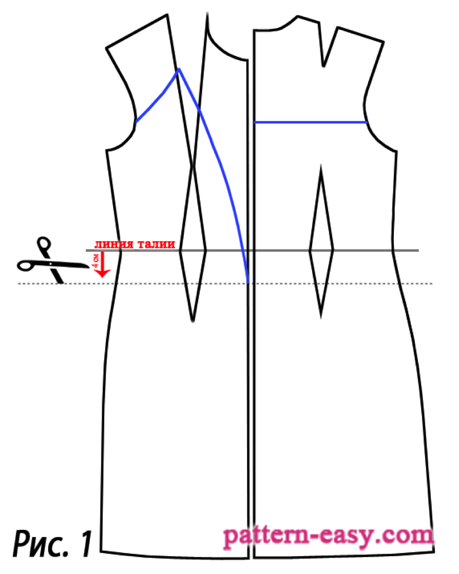 Выкройка нарядного платья  фото