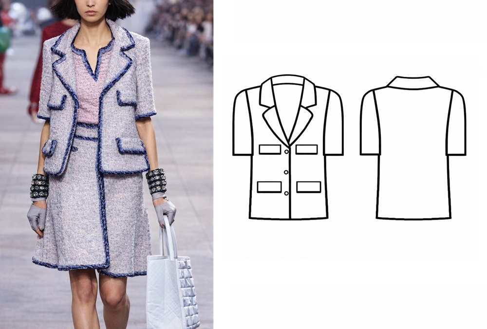 Как сшить жакет в стиле Chanel фото
