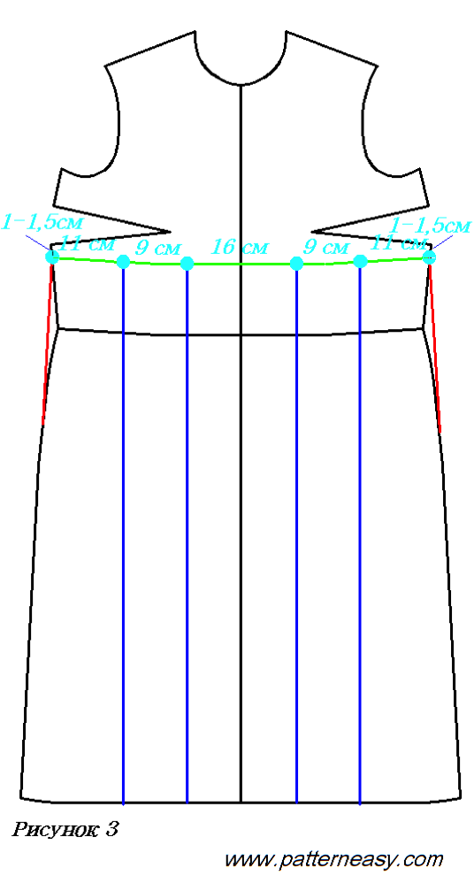 Выкройка летнего платья фото