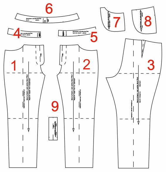 Разложить выкройку брюк на ткани Выкройка брюк-сигарет Шить просто - Выкройки-Легко.рф