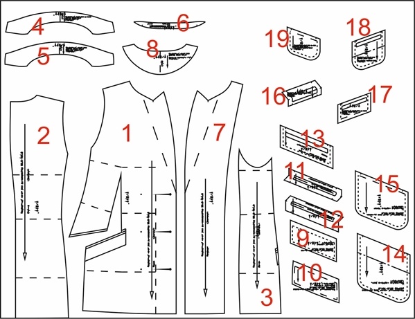 Двубортный жакет без рукавов. Инструкция по распечатке выкроек и последовательность пошива. фото