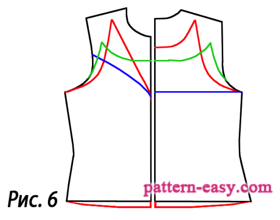 Бесплатная выкройка топа с перемычкой на спине