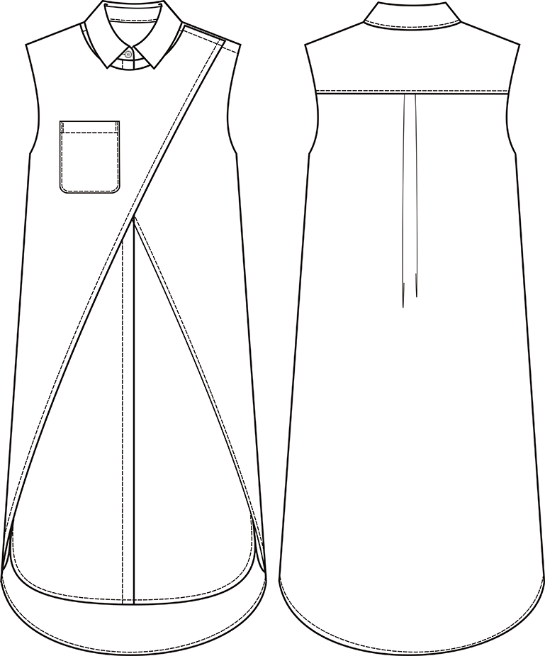 Платье-рубашка 2 в 1. Инструкция по пошиву фото