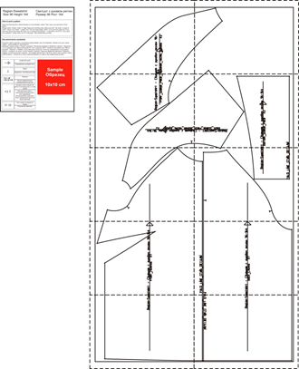 Свитшот с рукавом реглан. Инструкция по распечатке выкроек и последовательность пошива фото