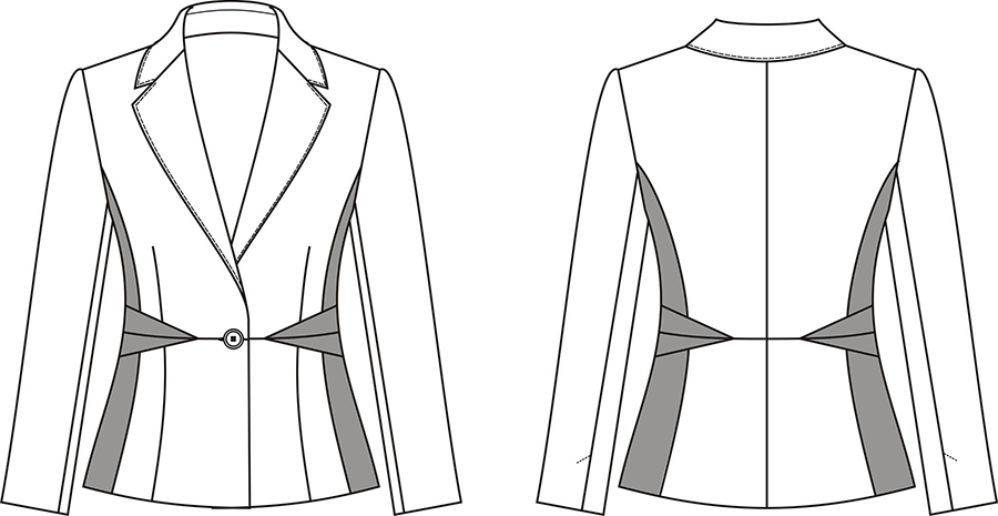 Выкройка женского пиджака от Анастасии Корфиати