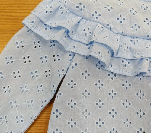 Как сшить блузу с воланом для девочек. Фото-мастер-класс. фото