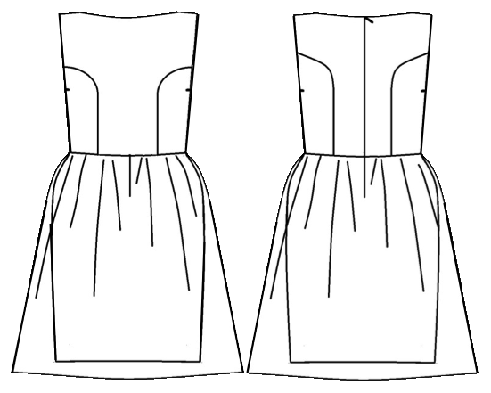 Купить выкройку Выкройка праздничного платья онлайн фото