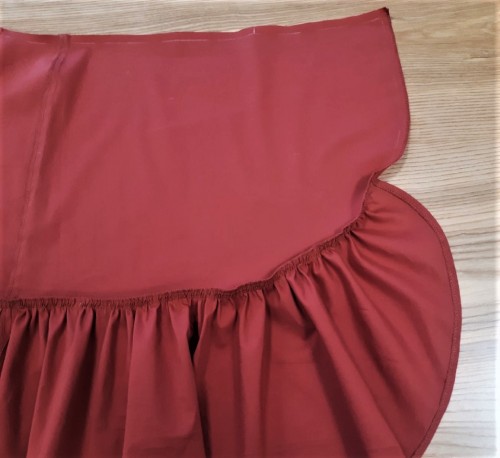 Летняя юбка с воланом. Инструкция по пошиву и печати выкройки фото