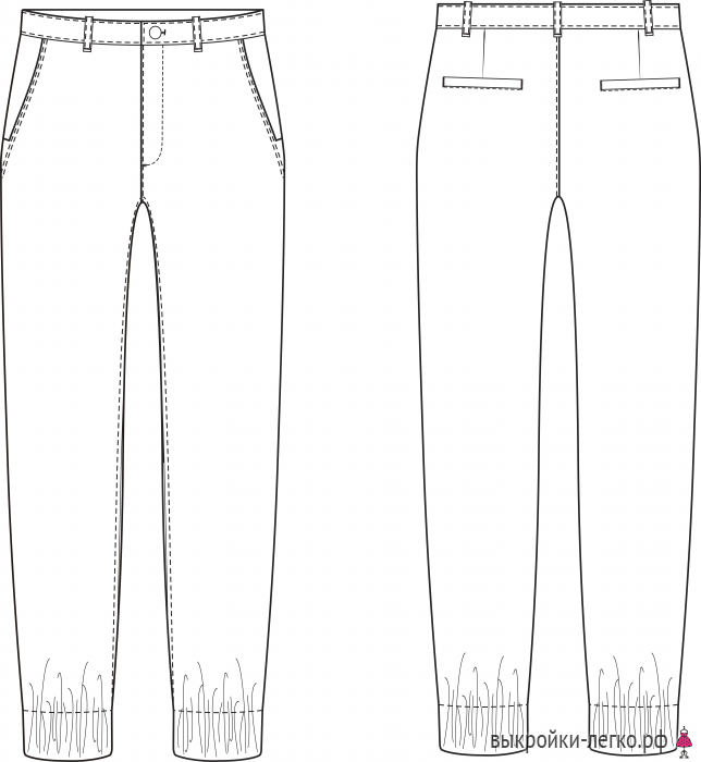 Мужские джоггеры. Инструкция по пошиву и печати выкроек фото