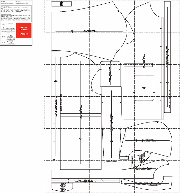 Парка. Инструкция по пошиву и печати выкройки фото