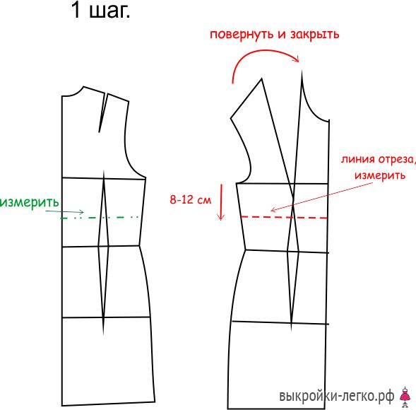 Выкройка изысканного комплекта: платье + пальто фото