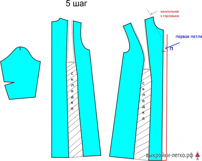 Вытачки на пальто