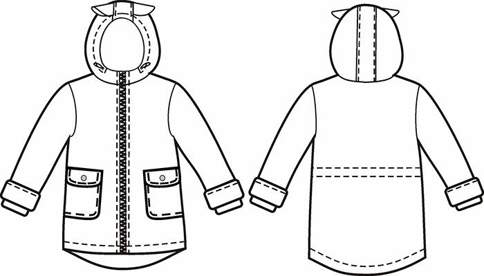 Выкройка куртки для девочки