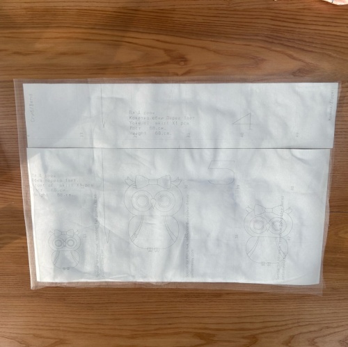 Детское платье с совами. Инструкция по пошиву фото