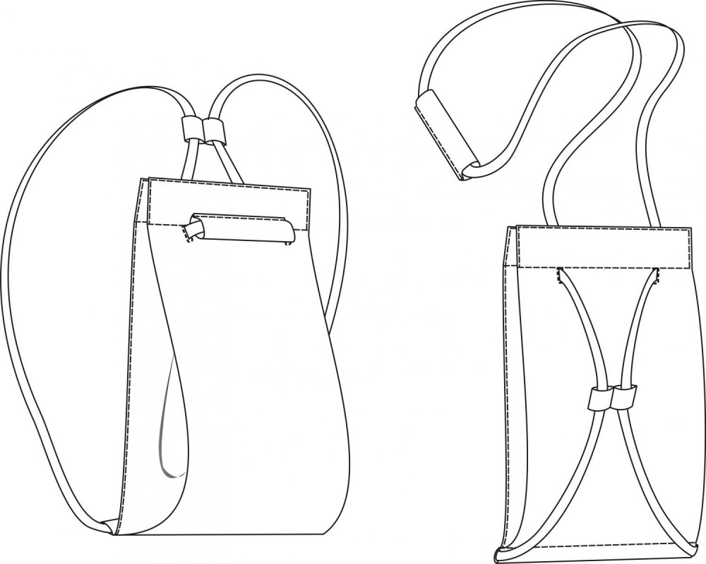 Рюкзак - Выкройка PDF - Выкройки кожевникам