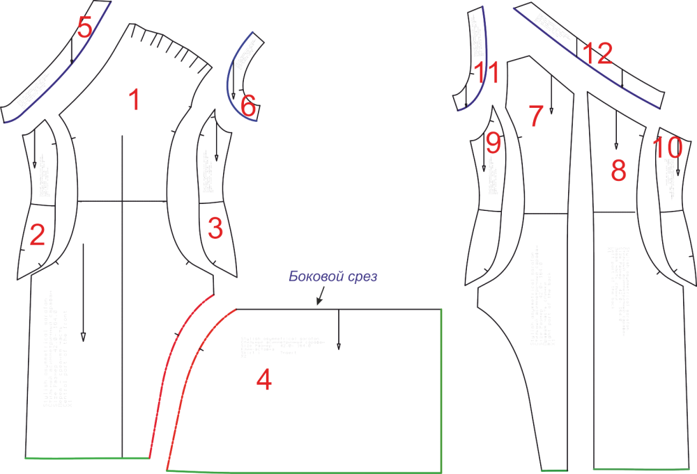 Стильный асимметричный сарафан. Инструкция по пошиву и печати выкроек фото
