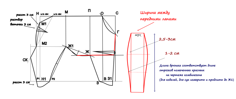 Выкройки одежды для собак