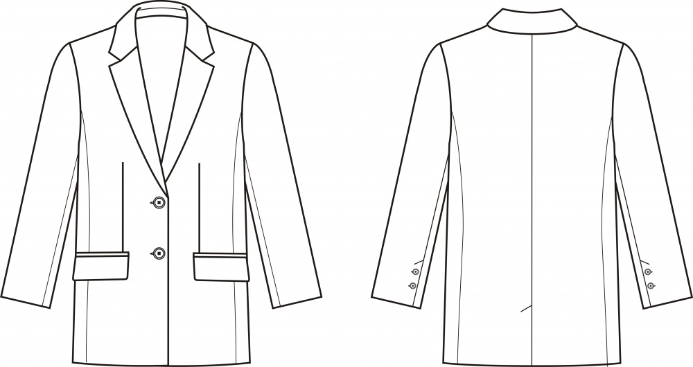 §1. Конструирование пиджаков полуприлегающего силуэта