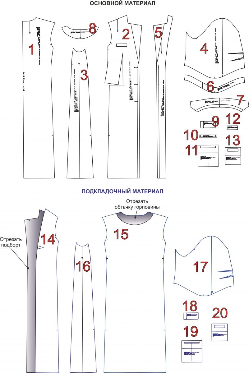 Выкройка прямого пальто с рукавами а-ля кафтан фото