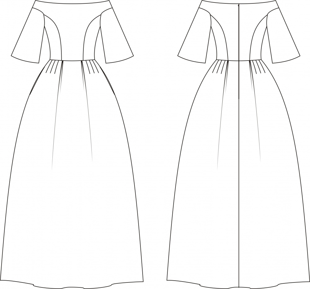 Торжественное платье. Инструкция по пошиву и печати выкроек фото
