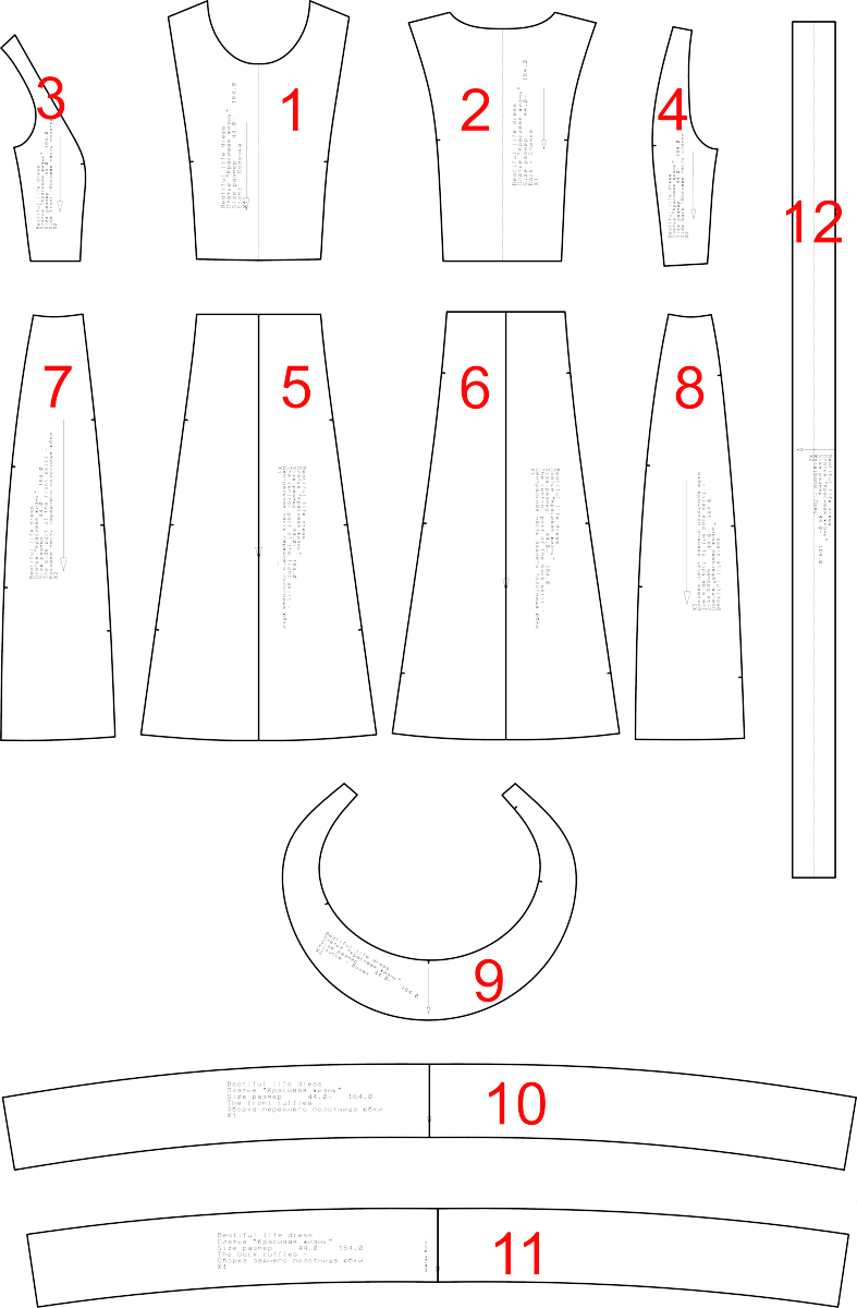 Выкройка платья «Красивая жизнь» фото