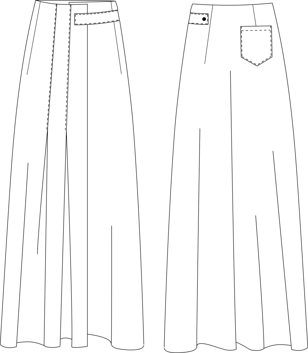 Стилизованная юбка-килт. Инструкция по пошиву фото