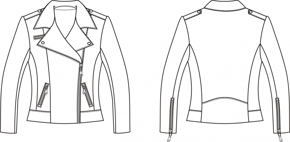 Куртка-косуха. Инструкция по пошиву и печати выкроек фото