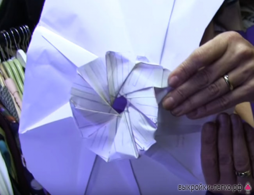 Красивая драпировка в стиле оригами. Методика Шинго Сато, моделирование и пошив    фото