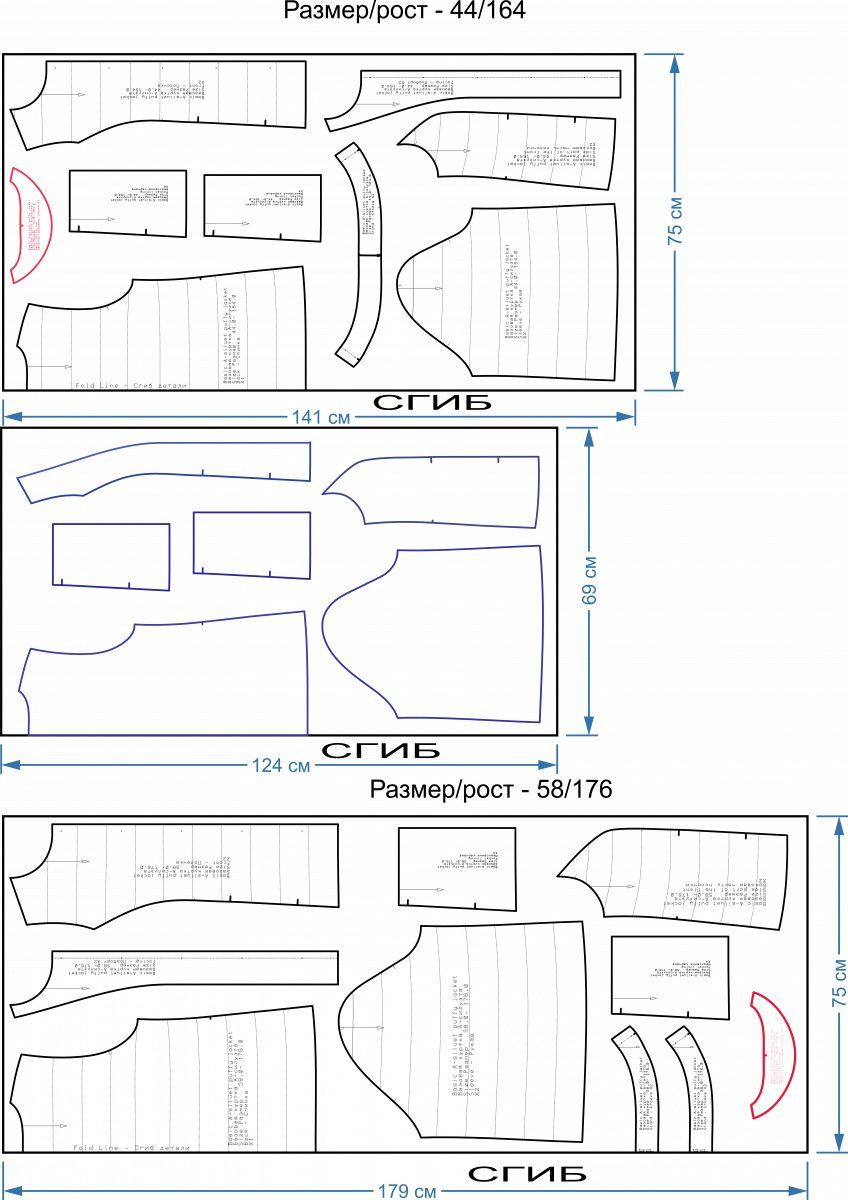 Выкройка куртки А-силуэта фото