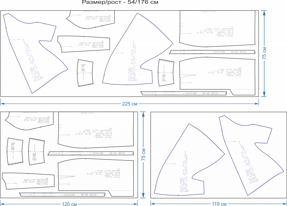 Платье "Ева". Инструкция по пошиву и печати выкроек фото