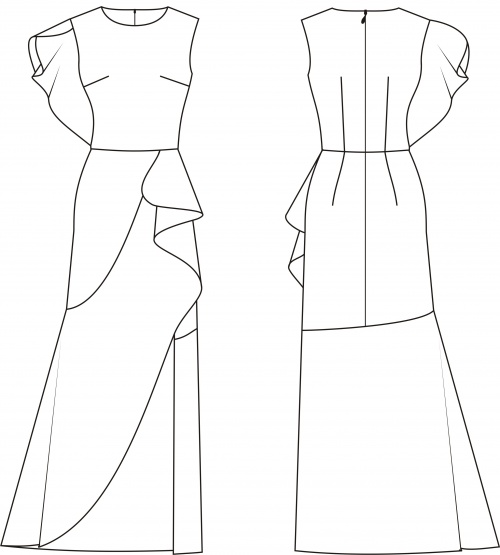 Платье "Галадриэль". Инструкция по пошиву и печати выкроек фото