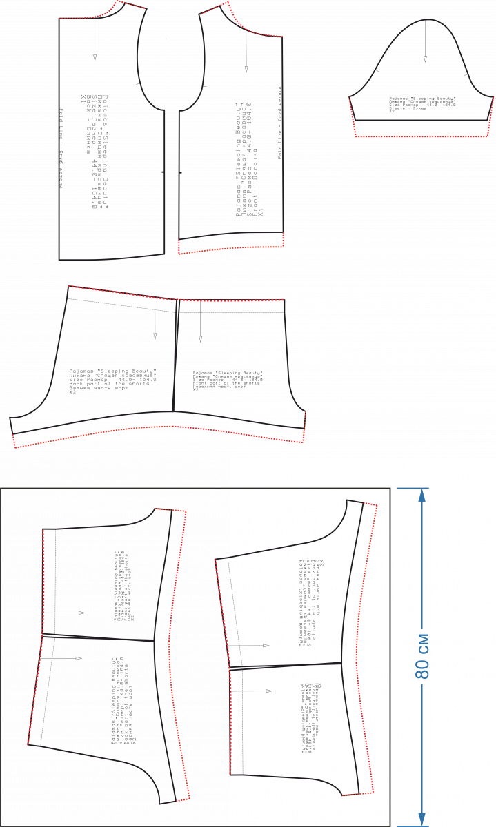 Пижама «Спящая красавица». Инструкция по пошиву | Шить просто —  Выкройки-Легко.рф