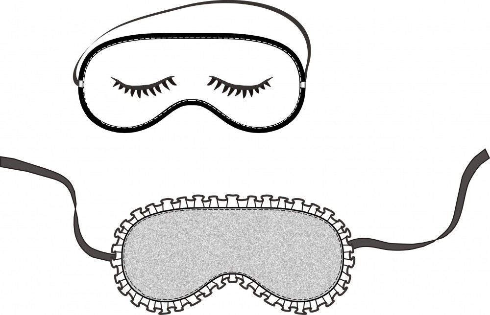 Выкройка маски для сна фото