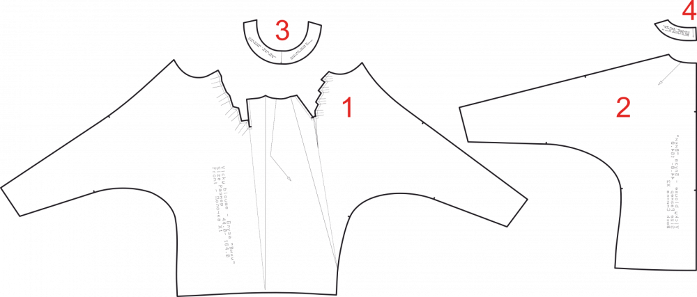 Выкройка блузы «Вики» фото