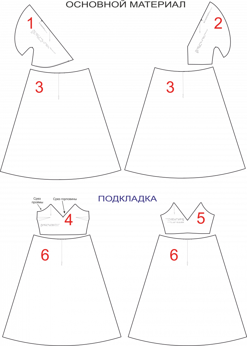 Платье "Мелисса". Инструкция по пошиву и печати выкроек фото