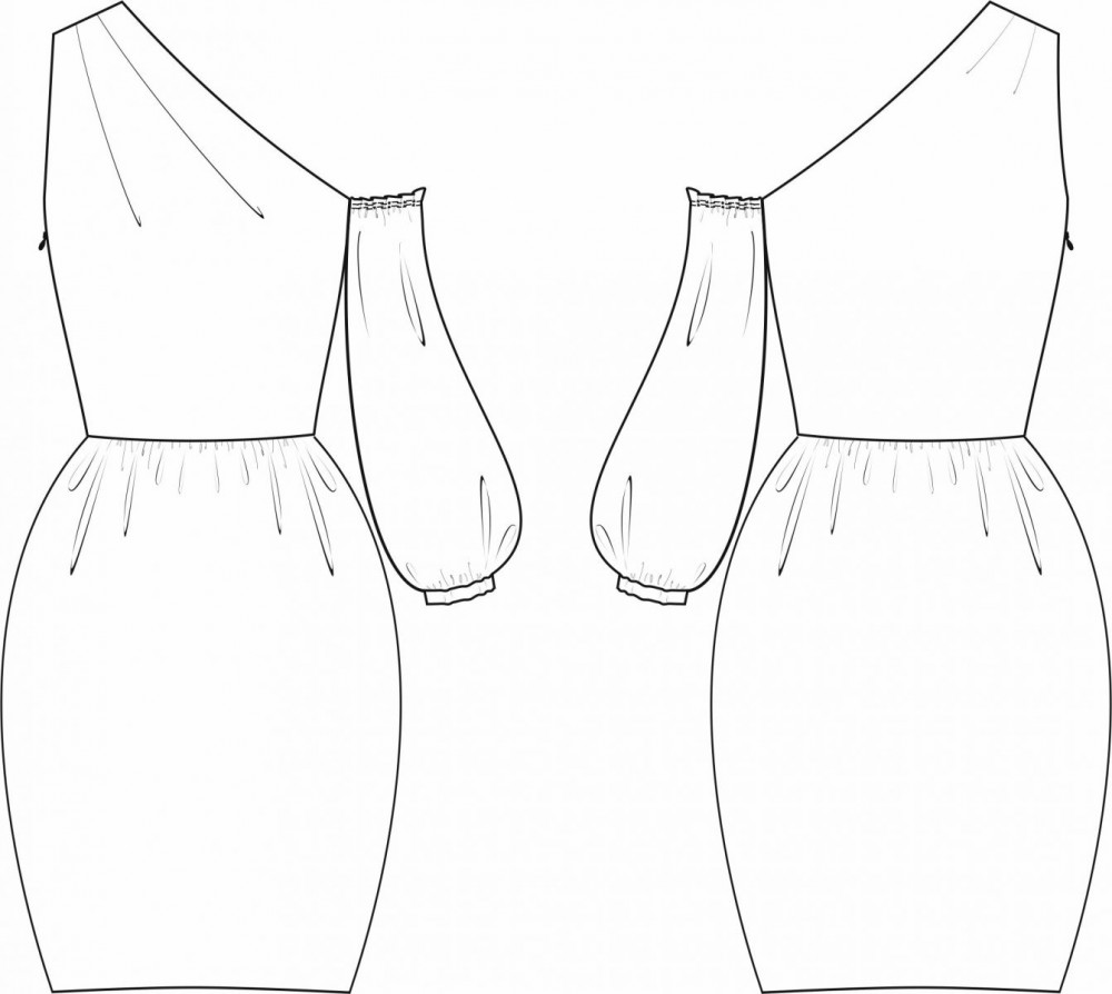 Платье "Мия". Инструкция по пошиву и печати выкроек фото