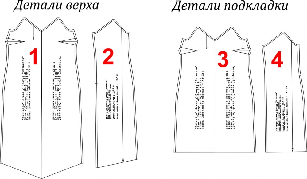 Платье "Эстрелла". Инструкция по пошиву и печати выкроек фото
