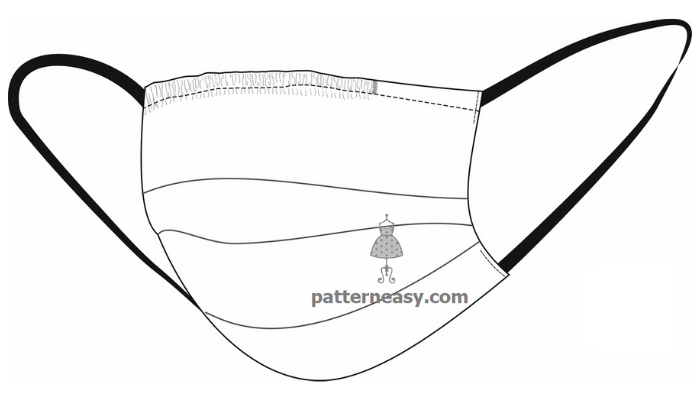 Free pattern Medical face mask фото