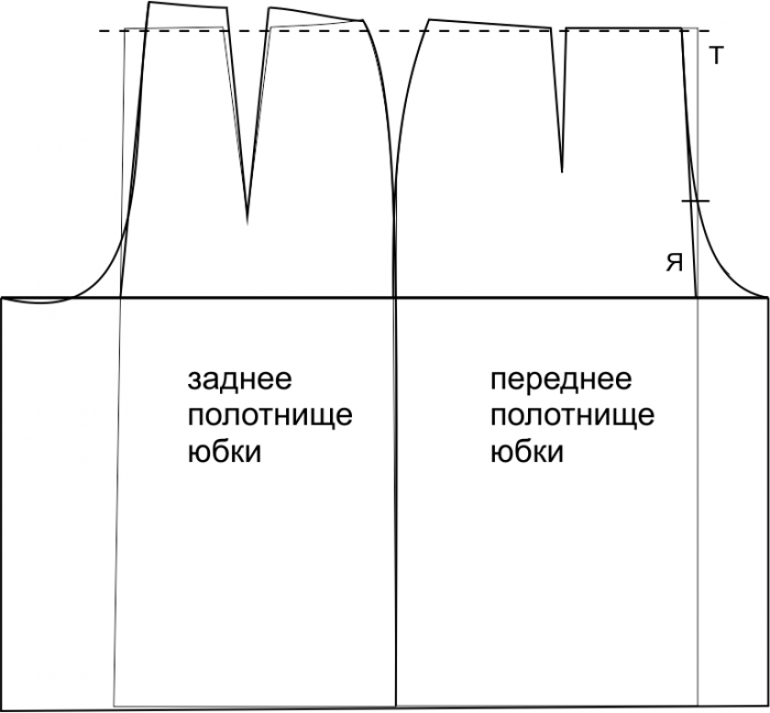 Как сделать юбку меньше. Выкройка юбки. Юбка-брюки выкройка для начинающих. Основа лекало юбки брюк. Выкройка юбки вырезанная.