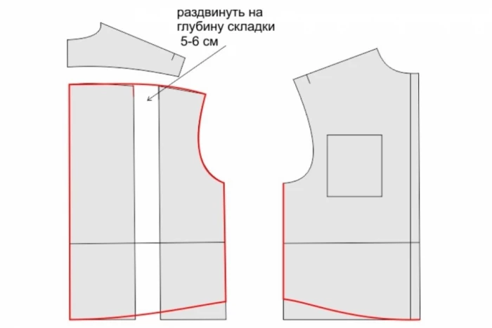 Рубашка оверсайз. Построение выкройки фото