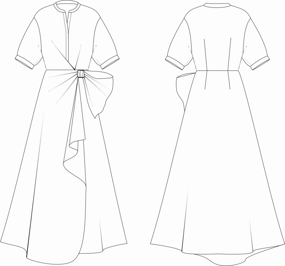 Платье "Тиффани". Инструкция по пошиву и печати выкроек фото