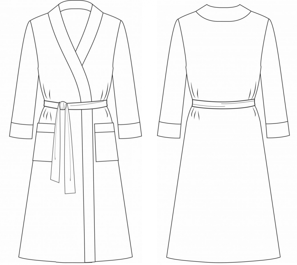 Легкие и простые выкройки халатов: шьем самостоятельно