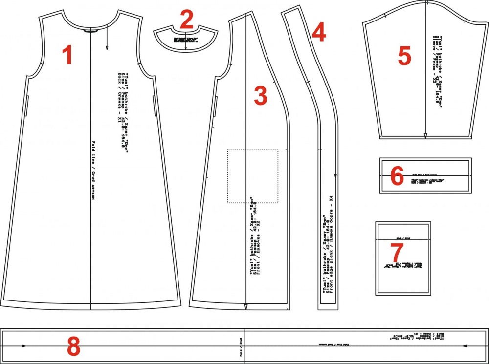 Простые летние халаты своими руками: выкройки и описание