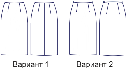 Базовая прямая юбка. Инструкция по пошиву и печати выкройки фото