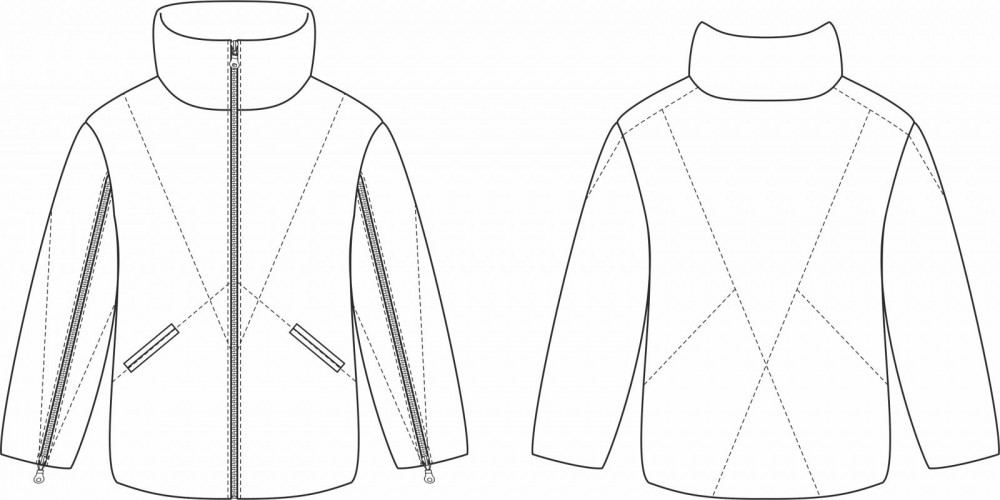 Демисезонная куртка «Тина». Инструкция по пошиву и печати выкроек фото