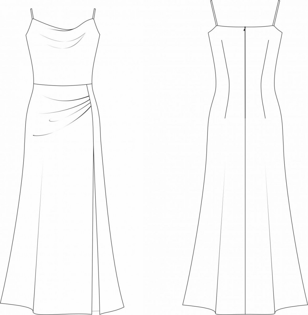 Платье «Джессика». Инструкция по пошиву и печати выкроек фото