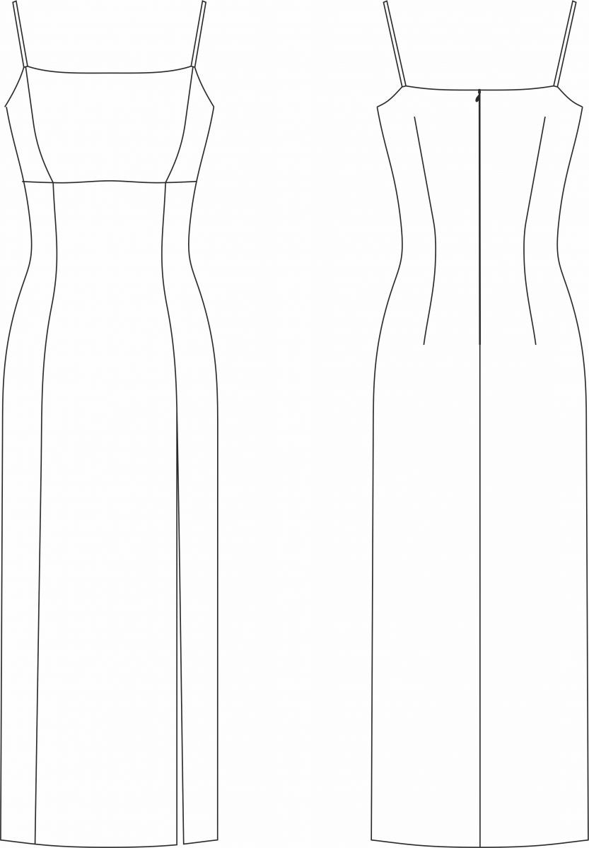 Платье «Дженифер». Инструкция по пошиву и печати выкроек фото