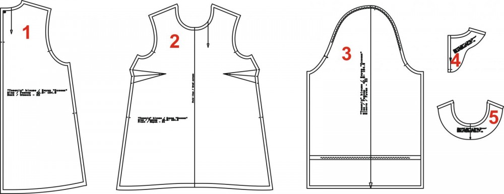 Блуза "Есения". Инструкция по пошиву и печати выкроек фото