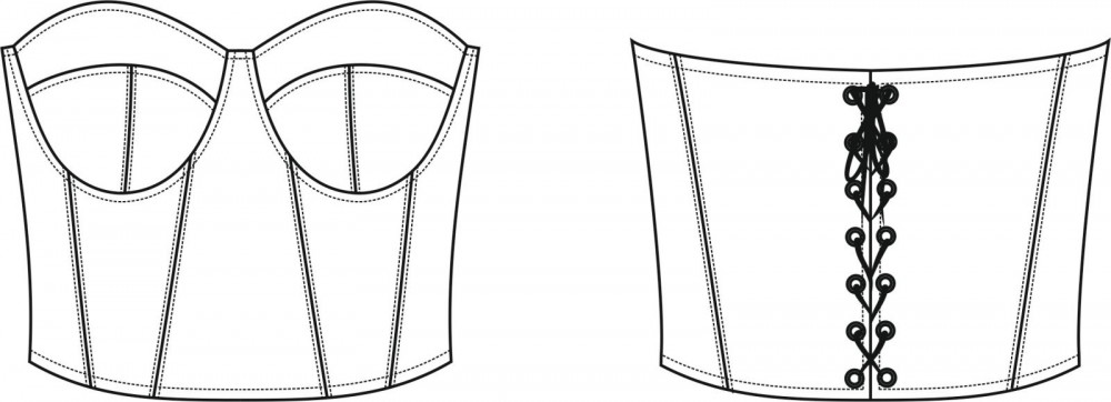Выкройка корсета «Есения» фото