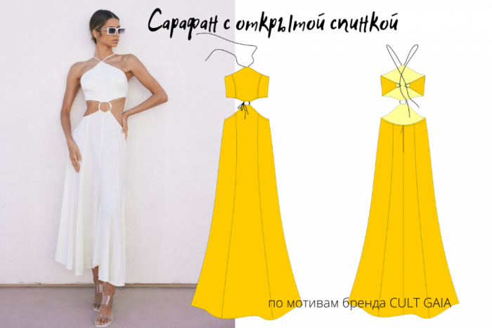 Dress-Cape - Выкройка #4491